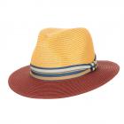 STETSON | Chapeau d'�t� Traveller pour hommes rouge