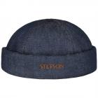 STETSON | Bonnet de docker Denim Sustainable 100% coton jeans