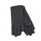 FASHION | Gant femme en jersey torsad� �cran tactile anthracite