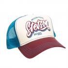 STETSON | Casquette camionneur multicolore avec motif bordeaux
