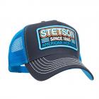 STETSON | Casquette trucker avec motif lumineux bleu fonc�