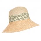 SEEBERGER | Fil de papier Cloche avec raphia vert