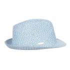 SEEBERGER | Trilby en fibres de papier bleu clair