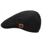 JAILJAM | Casquette plate pour hommes, couleur unie noir