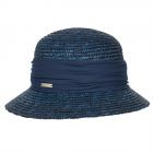 SEEBERGER | Chapeau de paille cloche pour dames bleu