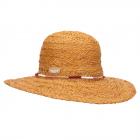 BARTS | Bori Bori Chapeau de soleil rond en raphia pour femmes marron clair