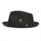 HUTTER | Premium Trilby Pork Pie chapeau Leo rugueux vert vert
