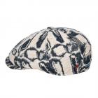 ALFONSO D'ESTE | Casquette plate pour hommes en coton m�lang� noir