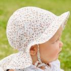 STERNTALER | Chapeau de soleil pour fille avec rubans � nouer nature