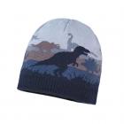 MAXIMO | Bonnet gar�on en tricot avec motif dino bleu