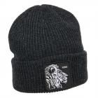 GOORIN | Motif : THE KING Bonnet tricot� avec rabat noir