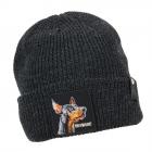 GOORIN : Motif : BEWARE Bonnet tricot� avec revers noir