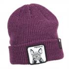 GOORIN | Motif : Frenchie Watch Cap Bonnet tricot� avec revers prune