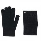 FASHION | Ensemble de gants tricot�s pour femmes avec manches en lurex �tincelant noir