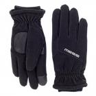 FASHION | Gant rembourr� coupe-vent avec impression r�fl�chissante et poignet tricot� noir