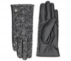 FASHION | Gant pour femme en laine m�lang�e avec paillettes et fonction �cran tactile noir