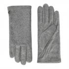 FASHION | Gants femme en micropolaire avec rivets et ?illets gris