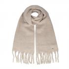 FASHION | Foulard d'hiver pour femmes avec lurex et franges 40x190 cm beige