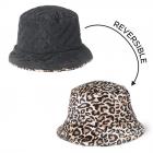 FASHION | Cloche r�versible pour femmes au design animalier noir