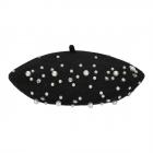 FASHION | Chapeau bas Walk pour femme avec perles et strass noir