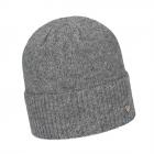 FASHION | Bonnet d'hiver en tricot avec revers et effet brillant gris