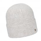 FASHION | Bonnet d'hiver en tricot avec revers et effet brillant beige