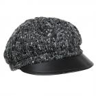 FASHION | Bonnet femme en laine m�lang�e et paillettes noir