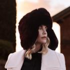 FASHION | Casquette aviateur femme en peluche bordeaux