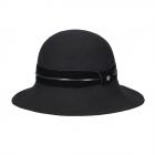 FASHION | Chapeau cloche femme Cloche avec ornements en velours noir