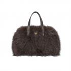 FASHION | Sac d'hiver douillet pour femme avec bandouli�re marron
