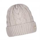 BARTS | Bonnet tricot� avec motif torsad� et revers gris clair
