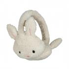 BARTS | Cache-oreilles moelleux en fourrure synth�tique ajustables pour enfants blanc laine