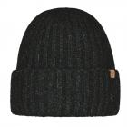 BARTS | Bonnet homme en tricot avec revers et bande polaire noir