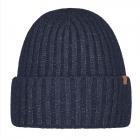 BARTS | Bonnet homme en tricot avec revers et bande polaire bleu fonc�