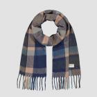 BARTS | �charpe homme � carreaux �charpe d'hiver douce au design damier bleu