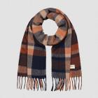 BARTS | �charpe homme � carreaux �charpe d'hiver douce au design damier bleu fonc�