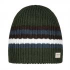 BARTS | Bonnet tricot� ray� pour hommes olive