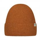 BARTS | Bonnet homme en tricot � revers haut rouge-brun