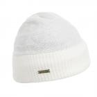 SEEBERGER | Bonnet tricot� pour femmes avec design jacquard et revers blanc laine
