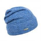 SEEBERGER | Bonnet femme Headsock Jacquard bleu