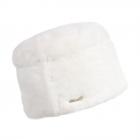SEEBERGER | Fourrure synth�tique Toque en aspect fourrure tiss�e pour femmes blanc laine