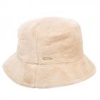 SEEBERGER | Chapeau de p�cheur Bucket pour femmes en fourrure synth�tique douce camel