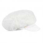 SEEBERGER | Bonnet militaire style martinet pour femmes en fausse fourrure blanc laine