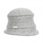 SEEBERGER | Chapeau de marche cloqu� pour femmes avec accent brillant gris clair