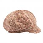 SEEBERGER | casquette femme huit pi�ces en tweed avec forme de ballon camel