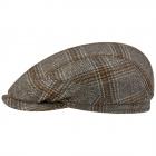 STETSON | Casquette plate styl�e en laine vierge et cachemire gris clair