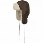 STETSON | casquette aviateur look vintage 100% cuir hydrofuge cognac