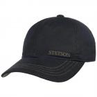 STETSON | Casquette de baseball � visi�re imperm�able et ajustable en coton bleu nuit