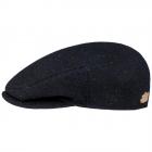 STETSON | Bonnet plat homme 100% laine bleu nuit