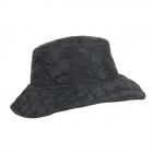 MAYSER | Traveller Chapeau en tissu pour femmes look matelass� hydrofuge noir